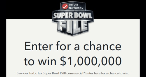 TurboTax Super Bowl File Sweepstakes